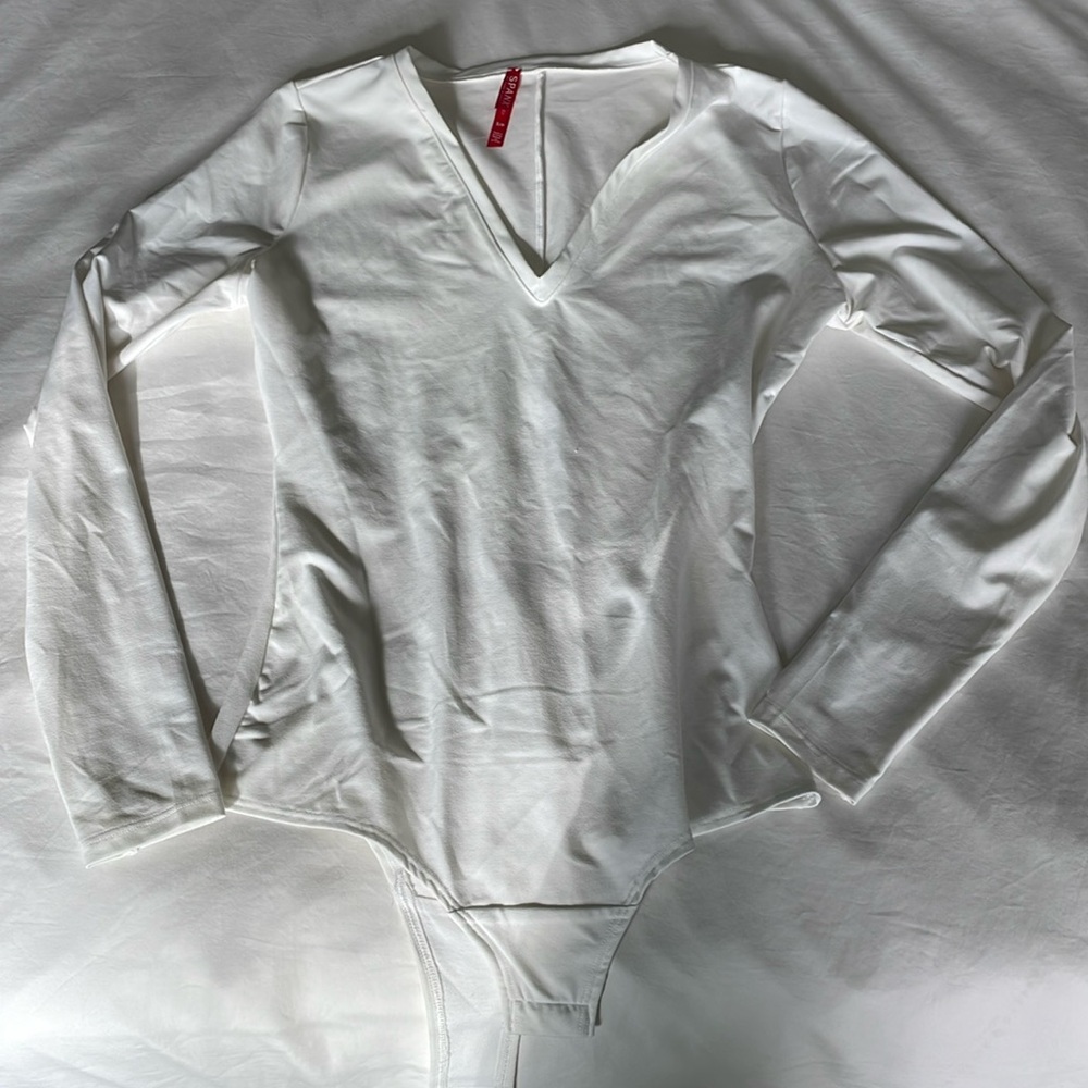 Spanx white bodysuit size small